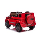 JOKO Elektrické autíčko Mercedes G63 AMG LIFT, penové kolesá, kožené sedadlo, červené