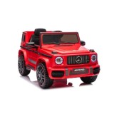 JOKO Elektrické autíčko Mercedes G63 AMG LIFT, penové kolesá, kožené sedadlo, červené
