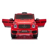 JOKO Elektrické autíčko Mercedes G63 AMG LIFT, penové kolesá, kožené sedadlo, červené