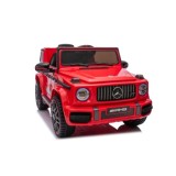 JOKO Elektrické autíčko Mercedes G63 AMG LIFT, penové kolesá, kožené sedadlo, červené