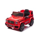 JOKO Elektrické autíčko Mercedes G63 AMG LIFT, penové kolesá, kožené sedadlo, červené