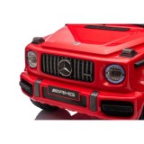 JOKO Elektrické autíčko Mercedes G63 AMG LIFT, penové kolesá, kožené sedadlo, červené