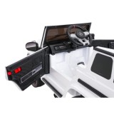 JOKO Elektrické autíčko Mercedes G63 AMG LIFT, penové kolesá, kožené sedadlo, biele