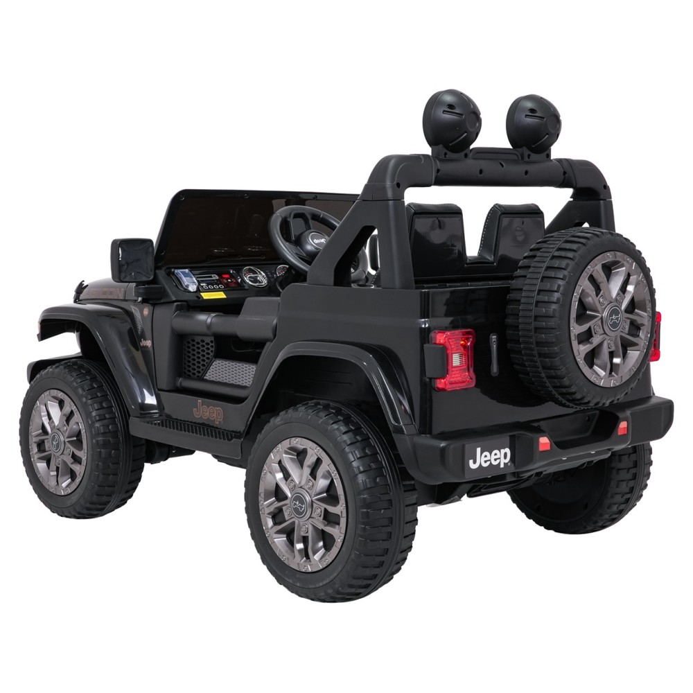 JOKO Elektrické autíčko Jeep Wrangler Rubicon LIFT, čierne