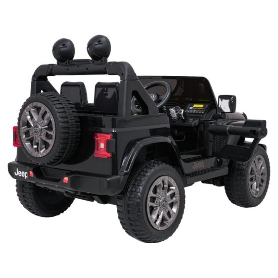 JOKO Elektrické autíčko Jeep Wrangler Rubicon LIFT, čierne