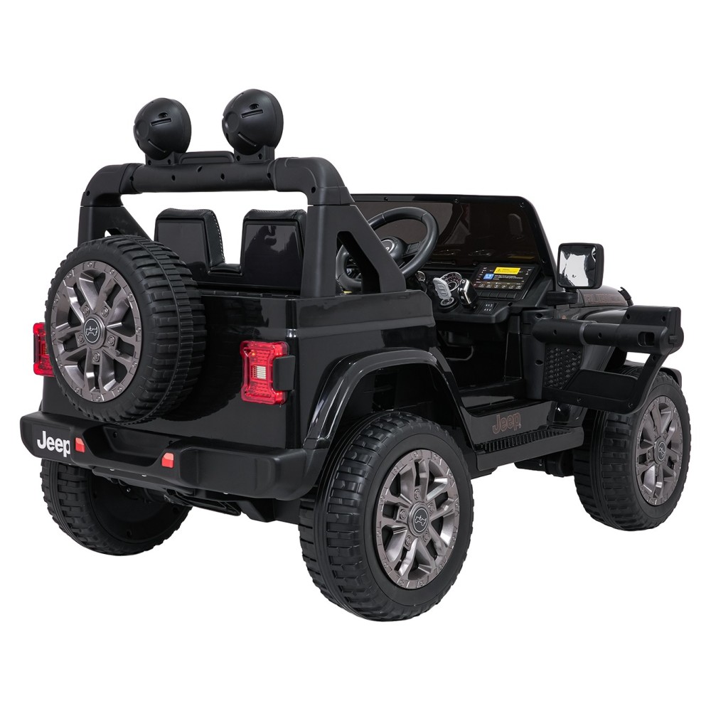 JOKO Elektrické autíčko Jeep Wrangler Rubicon LIFT, čierne