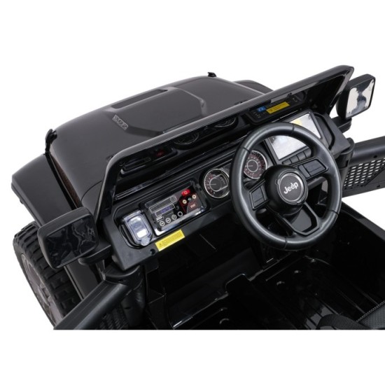 JOKO Elektrické autíčko Jeep Wrangler Rubicon LIFT, čierne