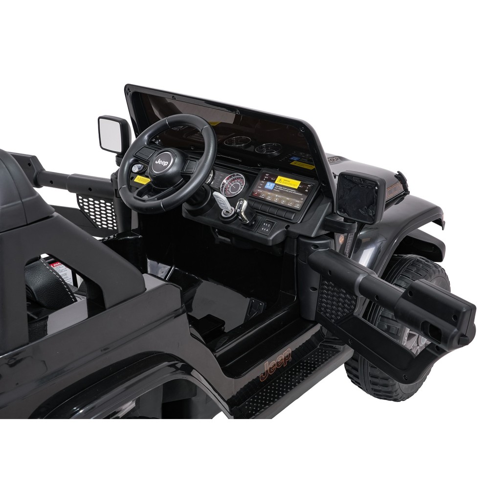 JOKO Elektrické autíčko Jeep Wrangler Rubicon LIFT, čierne