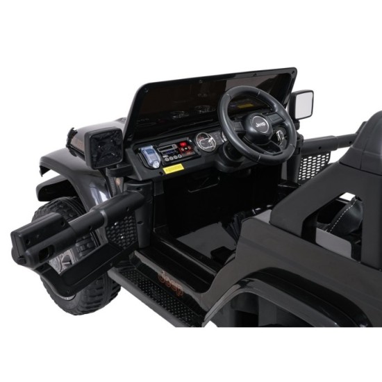 JOKO Elektrické autíčko Jeep Wrangler Rubicon LIFT, čierne
