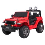 JOKO Elektrické autíčko Jeep Wrangler Rubicon LIFT, červené