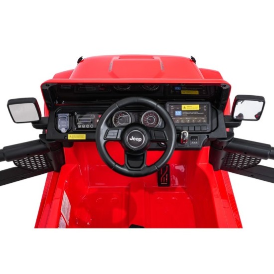 JOKO Elektrické autíčko Jeep Wrangler Rubicon LIFT, červené