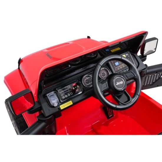 JOKO Elektrické autíčko Jeep Wrangler Rubicon LIFT, červené