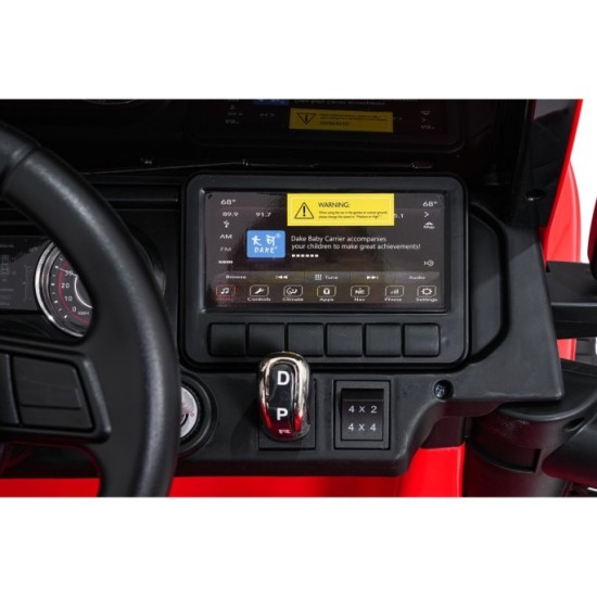 JOKO Elektrické autíčko Jeep Wrangler Rubicon LIFT, červené