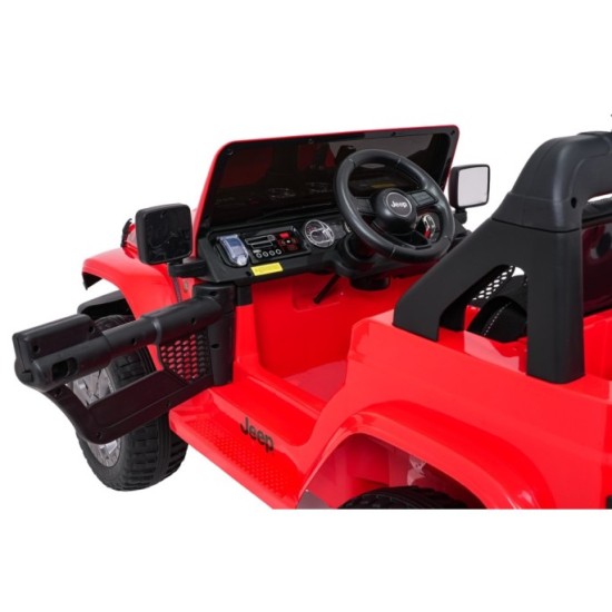 JOKO Elektrické autíčko Jeep Wrangler Rubicon LIFT, červené