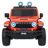 JOKO Elektrické atutíčko Jeep Wrangler Rubicon LIFT, oranžové