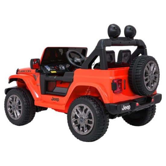JOKO Elektrické atutíčko Jeep Wrangler Rubicon LIFT, oranžové