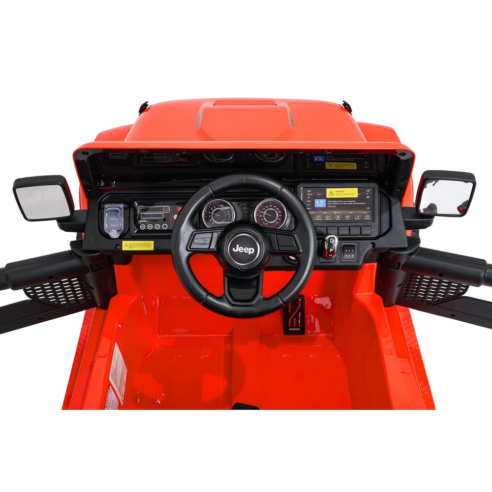 JOKO Elektrické atutíčko Jeep Wrangler Rubicon LIFT, oranžové