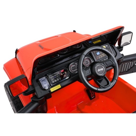 JOKO Elektrické atutíčko Jeep Wrangler Rubicon LIFT, oranžové