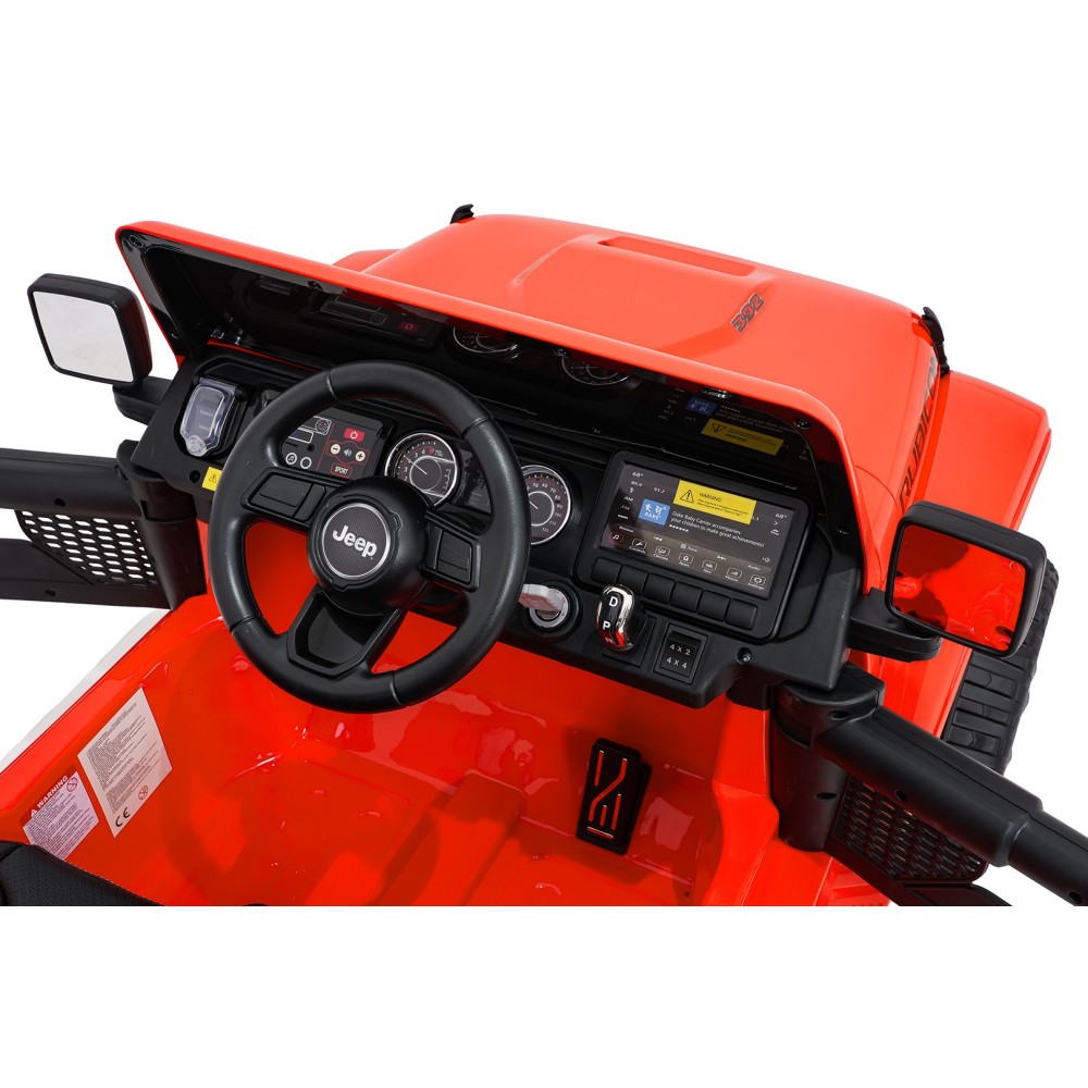 JOKO Elektrické atutíčko Jeep Wrangler Rubicon LIFT, oranžové