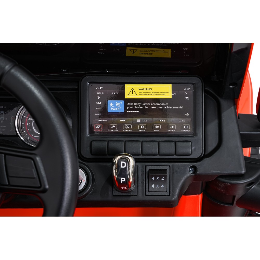 JOKO Elektrické atutíčko Jeep Wrangler Rubicon LIFT, oranžové
