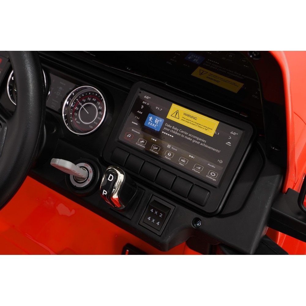JOKO Elektrické atutíčko Jeep Wrangler Rubicon LIFT, oranžové
