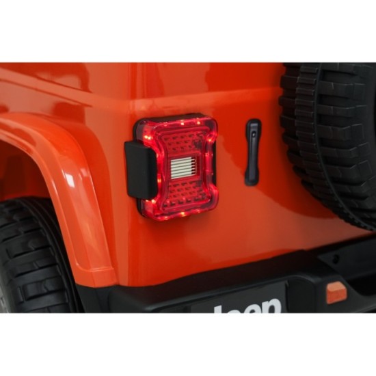 JOKO Elektrické atutíčko Jeep Wrangler Rubicon LIFT, oranžové