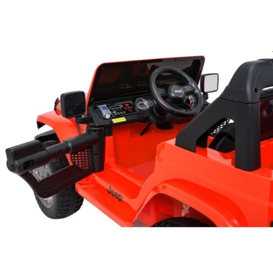 JOKO Elektrické atutíčko Jeep Wrangler Rubicon LIFT, oranžové