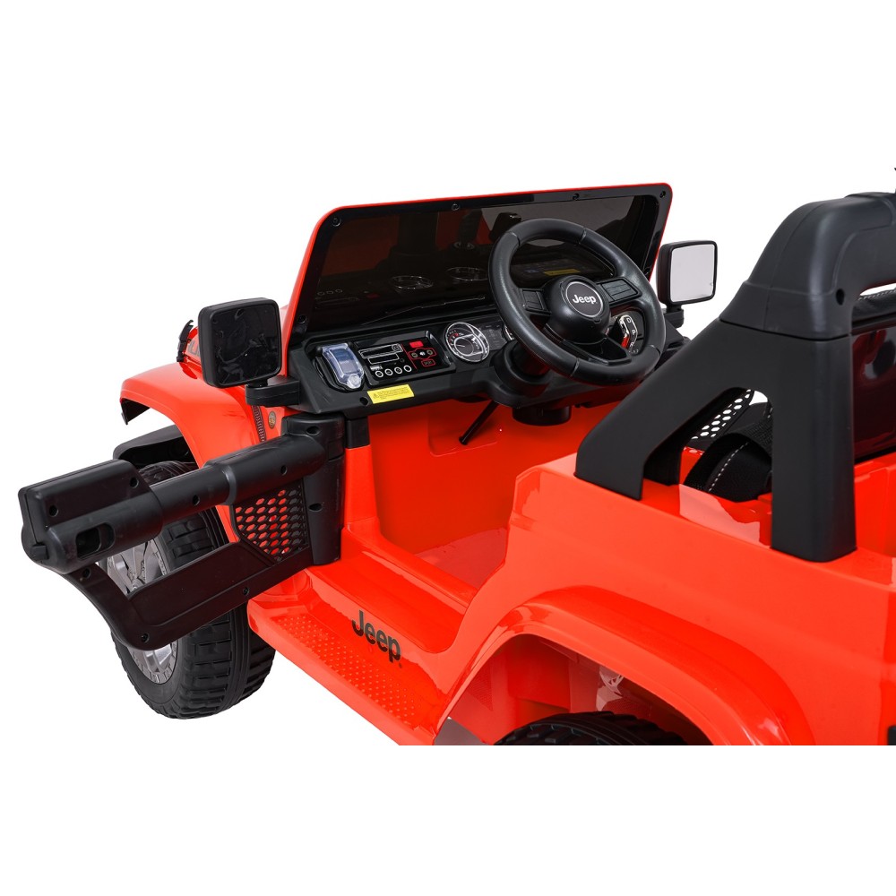 JOKO Elektrické atutíčko Jeep Wrangler Rubicon LIFT, oranžové