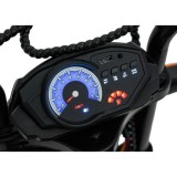 JOKO Elektrická motorka SUPERMOTO 300W 24V, kožené sedadlo, penové kolesá, nosnosť 50kg, červená
