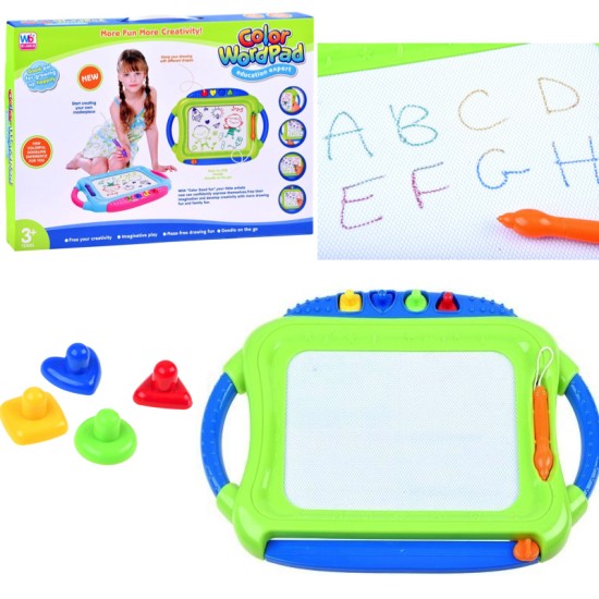 JOKO Tabuľa mazacia na kreslenie do nekonečna + 4 pečiatky, zelená