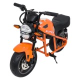 JOKO Elektrická motorka SUPERMOTO 300W 24V, kožené sedadlo, penové kolesá, nosnosť 50kg, oranžová