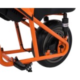 JOKO Elektrická motorka SUPERMOTO 300W 24V, kožené sedadlo, penové kolesá, nosnosť 50kg, oranžová