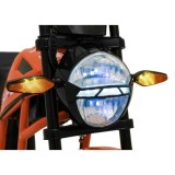 JOKO Elektrická motorka SUPERMOTO 300W 24V, kožené sedadlo, penové kolesá, nosnosť 50kg, oranžová