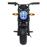 JOKO Elektrická motorka SUPERMOTO 300W 24V, kožené sedadlo, penové kolesá, nosnosť 50kg, čierna