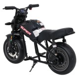 JOKO Elektrická motorka SUPERMOTO 300W 24V, kožené sedadlo, penové kolesá, nosnosť 50kg, čierna