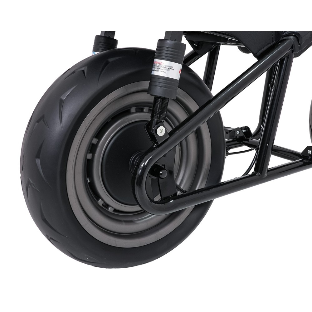 JOKO Elektrická motorka SUPERMOTO 300W 24V, kožené sedadlo, penové kolesá, nosnosť 50kg, čierna