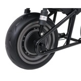 JOKO Elektrická motorka SUPERMOTO 300W 24V, kožené sedadlo, penové kolesá, nosnosť 50kg, čierna