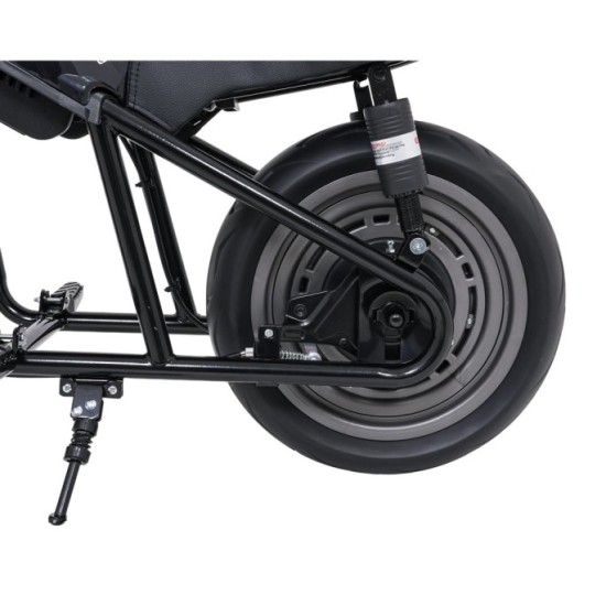 JOKO Elektrická motorka SUPERMOTO 300W 24V, kožené sedadlo, penové kolesá, nosnosť 50kg, čierna