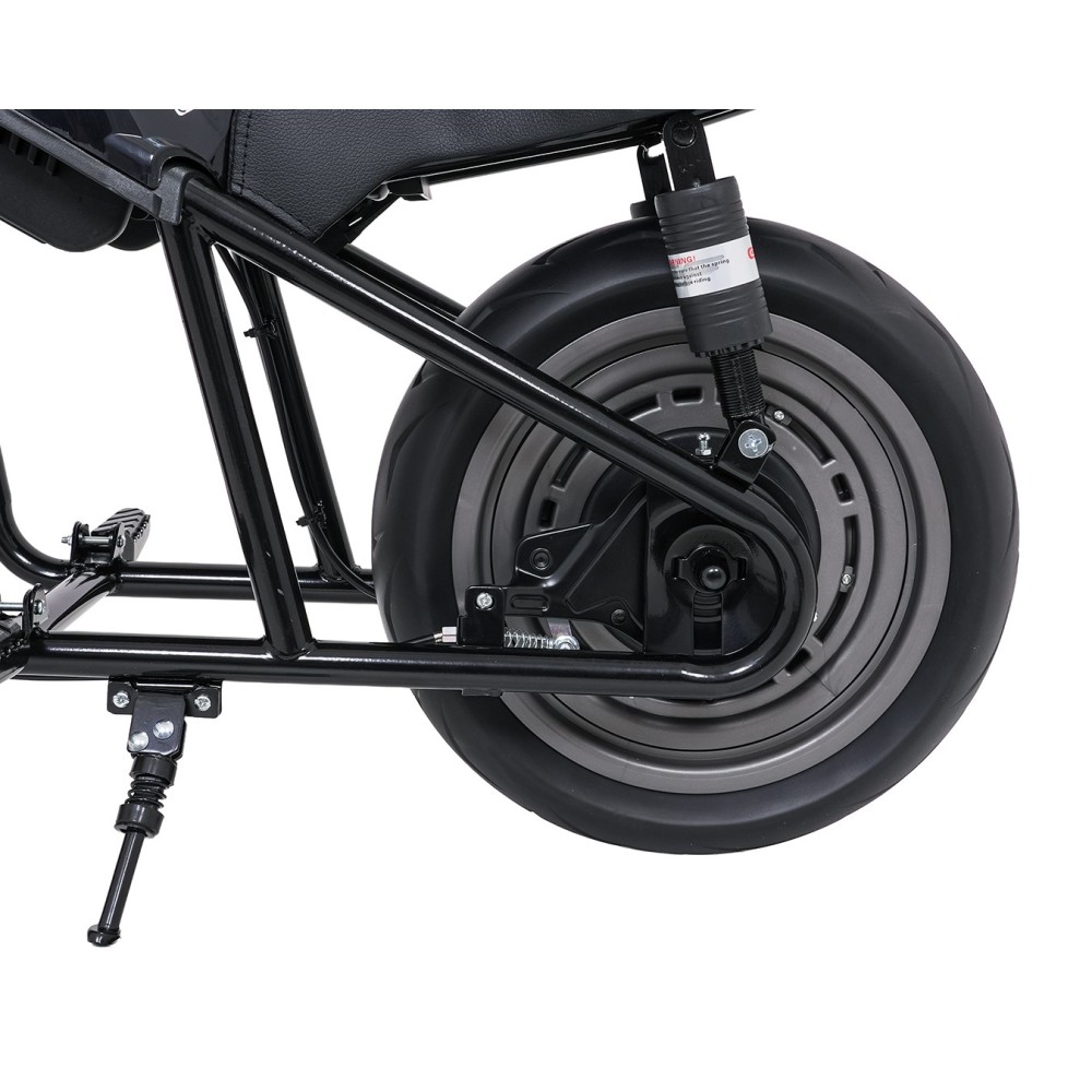 JOKO Elektrická motorka SUPERMOTO 300W 24V, kožené sedadlo, penové kolesá, nosnosť 50kg, čierna