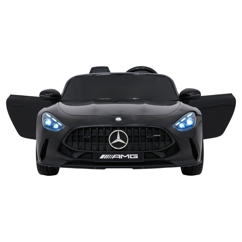 JOKO Mercedes Benz GT63 AMG 4x200W, Dvojmiestne Kožené sedadlo, nosnosť 90kg, penové kolesá, čierne