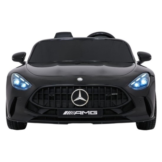 JOKO Mercedes Benz GT63 AMG 4x200W, Dvojmiestne Kožené sedadlo, nosnosť 90kg, penové kolesá, čierne