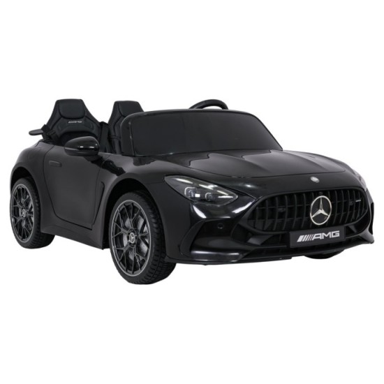 JOKO Mercedes Benz GT63 AMG 4x200W, Dvojmiestne Kožené sedadlo, nosnosť 90kg, penové kolesá, čierne