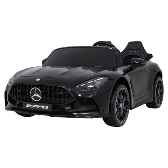 JOKO Mercedes Benz GT63 AMG 4x200W, Dvojmiestne Kožené sedadlo, nosnosť 90kg, penové kolesá, čierne