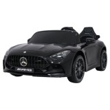 JOKO Mercedes Benz GT63 AMG 4x200W, Dvojmiestne Kožené sedadlo, nosnosť 90kg, penové kolesá, čierne