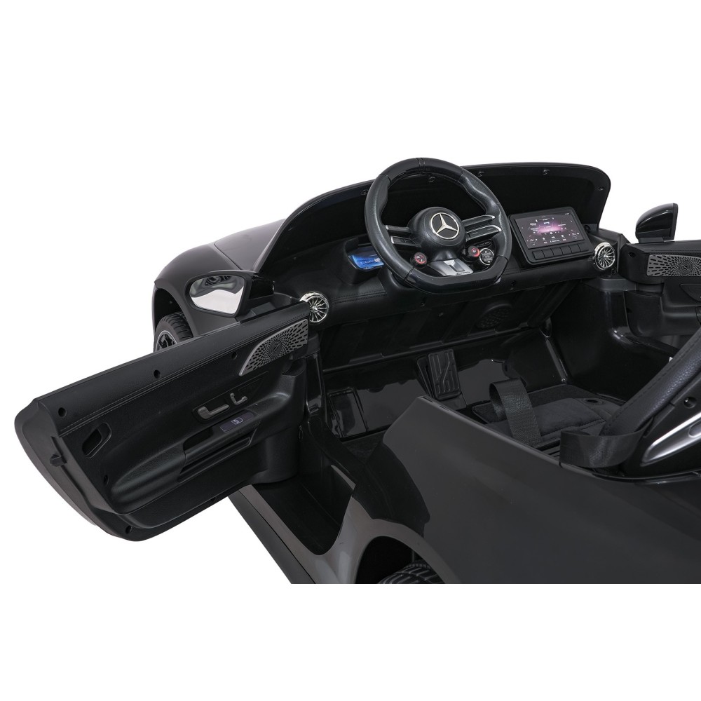 JOKO Mercedes Benz GT63 AMG 4x200W, Dvojmiestne Kožené sedadlo, nosnosť 90kg, penové kolesá, čierne