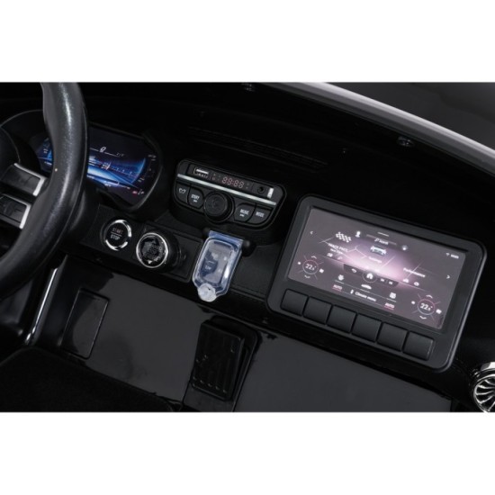 JOKO Mercedes Benz GT63 AMG 4x200W, Dvojmiestne Kožené sedadlo, nosnosť 90kg, penové kolesá, čierne