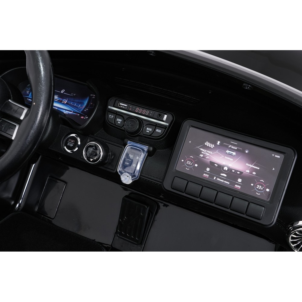 JOKO Mercedes Benz GT63 AMG 4x200W, Dvojmiestne Kožené sedadlo, nosnosť 90kg, penové kolesá, čierne