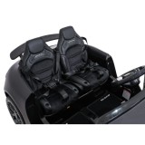 JOKO Mercedes Benz GT63 AMG 4x200W, Dvojmiestne Kožené sedadlo, nosnosť 90kg, penové kolesá, čierne