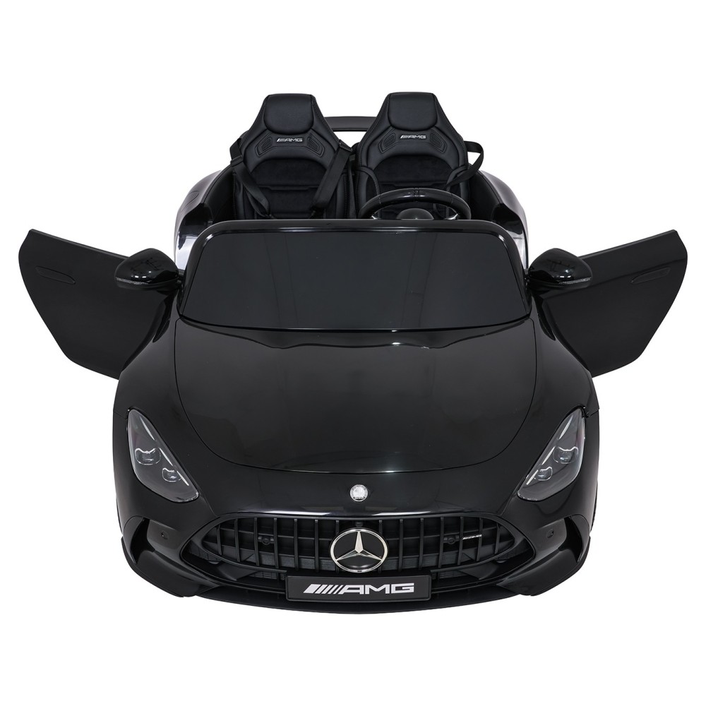 JOKO Mercedes Benz GT63 AMG 4x200W, Dvojmiestne Kožené sedadlo, nosnosť 90kg, penové kolesá, čierne