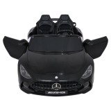 JOKO Mercedes Benz GT63 AMG 4x200W, Dvojmiestne Kožené sedadlo, nosnosť 90kg, penové kolesá, čierne